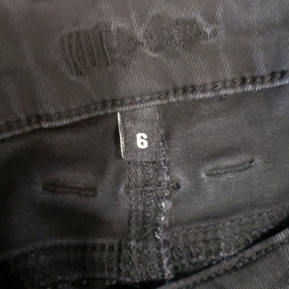 Kut from the Kloth Jeans Natalie High Rise Bootcut Sz. 6 Womens Black Denim - Picture 10 of 14